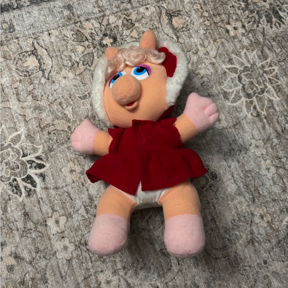 Vintage Miss Piggy Muppet Baby Plush